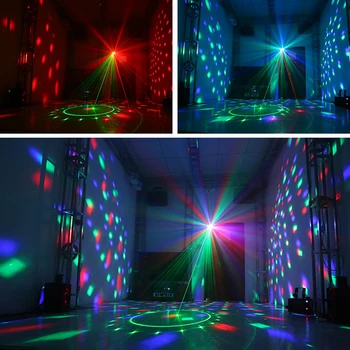 16 Patrones de la Discoteca Luz de Láser RGB Proyector LED DJ Luz de la Etapa de Fiesta en Casa de KTV la Decoración de la Etapa de Baile de Pelota Show de luces