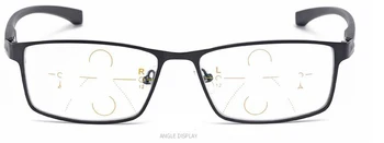 ISENGHUO de Titanio de Fotograma Completo Multifocal Progresiva Gafas de Lectura de los Hombres Multifocus de Hipermetropía, la Presbicia Lectores Gafas