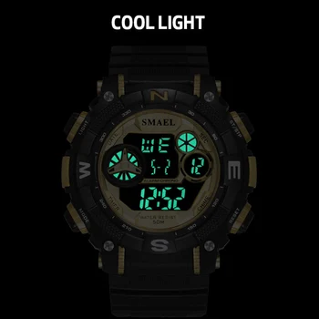 Hombres Reloj Digital Pantalla LED Impermeable Masculino relojes de Pulsera Cronógrafo Alarma de la agenda del Deporte de los Relojes Relogio Masculino
