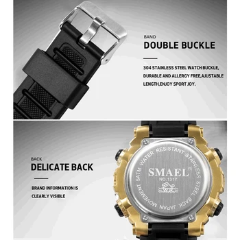 Hombres Reloj Digital Pantalla LED Impermeable Masculino relojes de Pulsera Cronógrafo Alarma de la agenda del Deporte de los Relojes Relogio Masculino