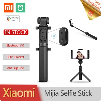 Original Xiaomi Flexible Selfie Stick Bluetooth y Wireless Botón Disparador Remoto Plegable Trípode para IOS y Android teléfono