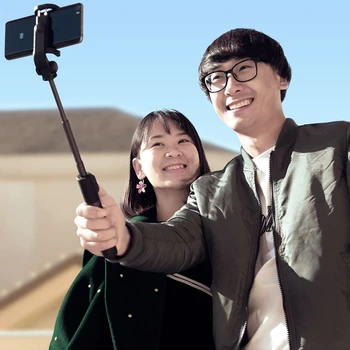 Original Xiaomi Flexible Selfie Stick Bluetooth y Wireless Botón Disparador Remoto Plegable Trípode para IOS y Android teléfono