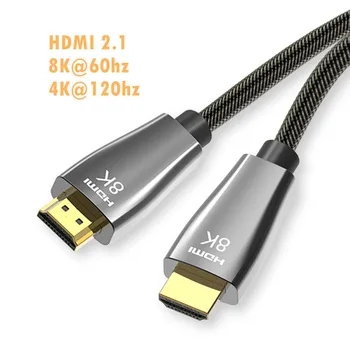 Monitor de HDMI Cable de 8K super Velocidad de cable de vídeo 8K @60HZ 4K @120HZ 3D UHD HDR 48Gbps para Xiaomi TV Box PS5 HDTV Proyector HDMI 2.1