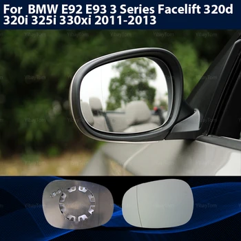 Ala Sustitución Espejo Retrovisor de Vidrio Para BMW E92 E93 3 Series de estiramiento facial 320d 320i 325i 330xi 2011-13 a la Izquierda y a la Derecha Azul Climatizada