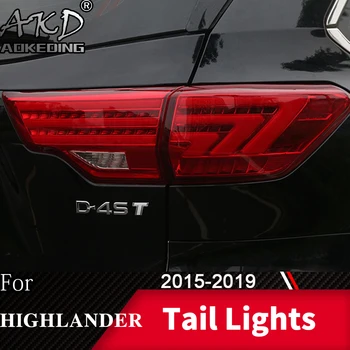 Para el Coche Toyota Highlander Kluger-2020 de la Cola de la Lámpara LED de las Luces de Niebla el Día Corriendo de la Luz DRL Optimización de los Accesorios del Coche Luces de Cola