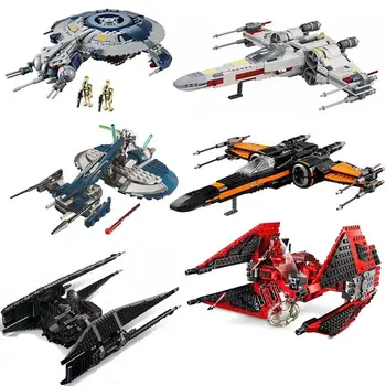 Star Wars ala caza estelar Tie Fighter MicroFighters la Construcción de Bloques Lepining Espacio de Starwars Ladrillos Juguetes a los Niños Regalos