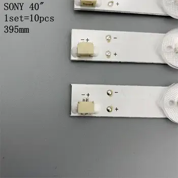 10piece/lote 395mm de la Retroiluminación LED de la Lámpara de la tira de 5leds para Sony de 40 pulgadas de TV KLV-40R470A SVG400A81 REV3 121114 S400H1LCD-1
