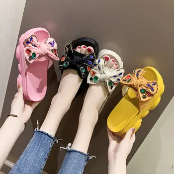 Verano nueva Hebilla Sandalias de las Mujeres Sandalias de 2020 las Mujeres de la Moda de 9 CM de Cuñas Zapatos de Plataforma Abierta de Dedo Mujer, Pisos de la Playa de Zapatillas