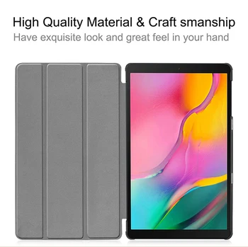 MTT de Mármol, caja de la Tableta de Samsung Galaxy Tab de 10.1 pulgadas 2019 Versión SM-T510 T515 de Cuero de la PU Flip Cubierta del Soporte del Protector de fundas