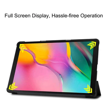 MTT de Mármol, caja de la Tableta de Samsung Galaxy Tab de 10.1 pulgadas 2019 Versión SM-T510 T515 de Cuero de la PU Flip Cubierta del Soporte del Protector de fundas