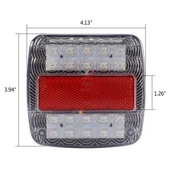 1PC Nuevo 20 LED de freno Traseras Luz de marcha atrás luz Indicadora de Camión de Remolque Impermeable
