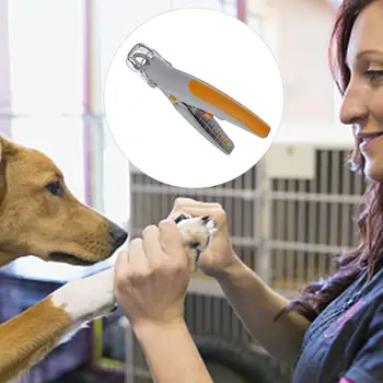 Profesional de Pet Nail Clipper Con Luz LED Perro Gato de pie de Garra de Uñas Tijeras Podadoras de Seguridad Herramienta de Belleza Para Animales Producto de Cuidado de la