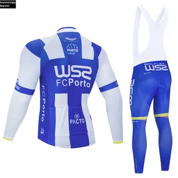 2020 Azul Equipo de Pro SW2 FC Jersey de Ciclismo Establecer un Maillot de Manga Larga Ropa Ciclismo MTB Bike Wear Bicicleta Jersey Conjunto de Ropa 20D