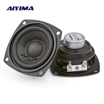AIYIMA 2 unidades de 2,5 Pulgadas Portátil de Altavoces 4Ohm 10W 66MM de Audio de Rango Completo de Altavoces Bass Multimedia con Imán de Neodimio de Altavoz