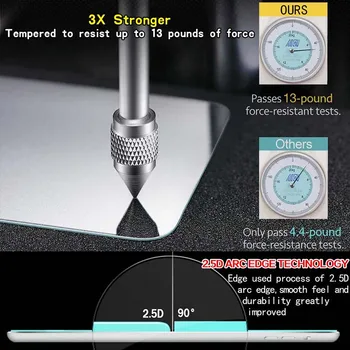 Tablet de Pantalla de Cristal Templado Protector de la Cubierta de Prestigio Muze 3718 3G Anti-huellas Dactilares Anti-Rotura de Pantalla Templado de Cine