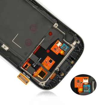 AMOLED/TFT Para Samsung Galaxy S3 Neo LCD S3 Neo Pantalla i9300i Táctil Digitalizador Sensor de Vidrio Marco de Asamblea i9301 Pantalla i9308i