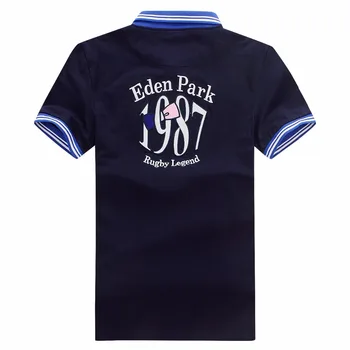 Mejor venta de francia marca parque de verano de hombre camisas de polo de algodón de manga corta bordado edén polos de moda de la camisa para los hombres, además de 3xl