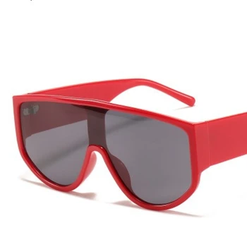 De gran tamaño Cuadrado de Una Pieza de Gafas de sol de las Mujeres De 2020 Marca de Lujo Diseñador Retro Gran Marco de Gafas de Sol de los Hombres de Piernas Amplia Tonos UV400