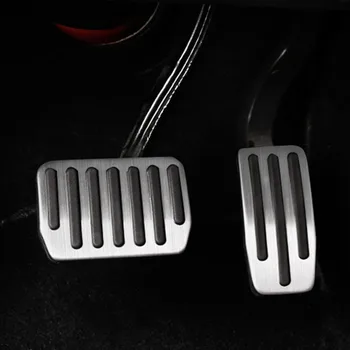 FCXvenle de la Aleación de Aluminio de Coches de Pedal Cubre Pastillas de Freno Resto del pedal del acelerador Proteger la Cubierta para el Tesla Model 3 Accesorios