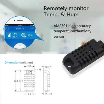SI7021 de Sensor Inteligente de la APLICACIÓN de Control de Temperatura de la Monitorización de la Humedad Interruptor Inteligente de Alta Precisión de Control Remoto de Dispositivos Inteligentes