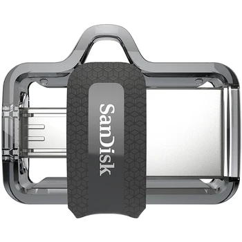 SanDisk USB OTG Unidad Flash de 32 gb 16 GB USB 3.0 Dual Mini pendrive de 128 gb 64 GB Pendrive para PC y los teléfonos Android