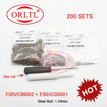 200pc /lote F00VC99002 Diesel Inyector de Kits de Reparación de Bola de Acero F00VC05001 1.34 mm Inyector de Combustible bola kit para Bosch INYECTOR ORLTL