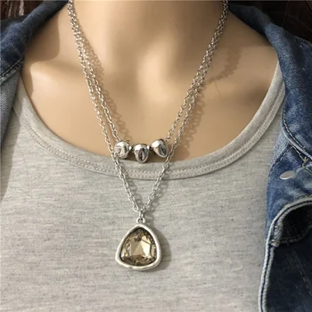 Anslow de la Moda de Joyería de la Promesa de Corazón de Amor Gargantilla Collares de Declaración Collar de Cadena de Accesorios Femeninos Regalo LOW0013AN