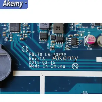 AKemy PBL70 LA-7323P de la placa base del ordenador Portátil Para ASUS K73B X73BY X73BR K73BR K73BY K73BE X73B Placa de 1GB LA-7323P