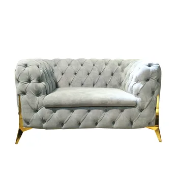 2020 de diseño de lujo populares en casa el amor sofá con patas de acero inoxidable #CE-8898