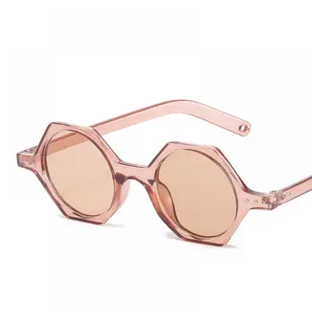 LongKeeper Moda Polígono de Gafas de sol de las Mujeres de la Marca del Diseñador de Hexágono Pequeño Gafas de Sol de Mujer de la Vendimia de Viajes Gafas UV400 Oculos