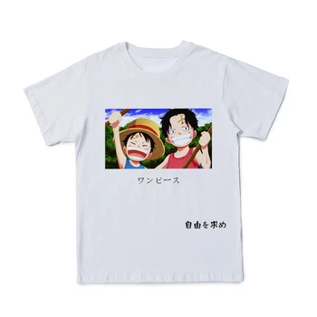2021 Verano Nuevo Estilo 3D de los Hombres del Anime One Piece T-Camisa de Traje Lindo Patrón O-Cuello de Manga Corta de Gran Tamaño 110-6XL Personalizable