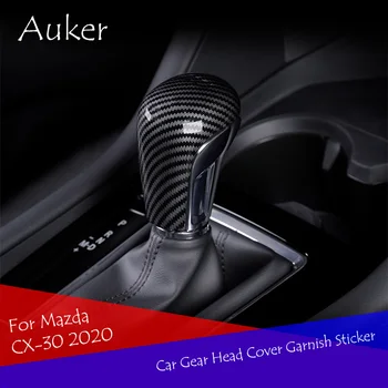 Para Mazda CX-30 CX30 2020 2021 coche cambio de marchas botón de decoración de coche cubiertas coche de pegatinas de coche-Accesorios de estilo