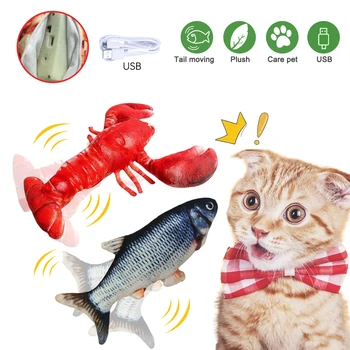 Electrónica Gato de Juguete de Carga USB de Simulación de Pescado Juguetes Para Perro Gato Masticar Jugando a Morder los Suministros de Dropshiping #15