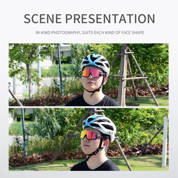 KAPVOE 2019 Polarizado Lentes de Ciclismo Para Hombre de la Mujer de la Bicicleta de Carretera Bicicleta Gafas Ciclismo Gafas de sol 5 Gafas de Lentes UV400 Gafas de