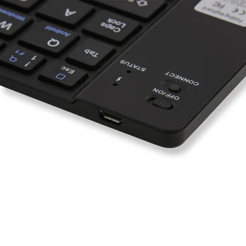 Bluetooth inalámbrico de Teclado de la Computadora Mini Plegable BT Teclado Pequeño y Ultra Delgado Plegable Portátil de la PC de la Oficina del Teclado Para iPad Teléfono