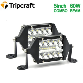 Tripcraft 5/8 pulgadas de Luz de Trabajo LED de Luz LED de la Barra de Combo Haz de la prenda Impermeable IP68 para 4X4 Trabajo de Conducción Offroad Barco Coche Tractor Camión