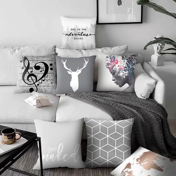 Original diseño Nórdico cojín de estilo de la geometría moderna, simple cojín del sofá cojín grande sala de estar dormitorio decoración