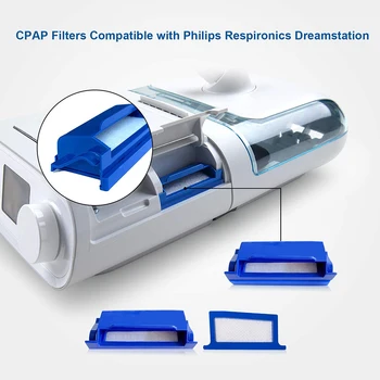 9Pcs CPAP-Filtros para Philips Respironics Dreamstation 3 Filtros Reutilizables Y 6 Desechable Ultra-Finos Filtros Accesorios Suministros