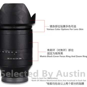 La lente de la Piel Calcomanía de la Envoltura de Film Protector Para Sony E 16-55 f2.8 Anti-arañazos Decal Sticker