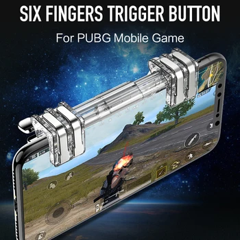 Táctil con el Dedo Puesto Pubg Mobile Gamepad Controlador de disparo Botón de teléfono l1r1 Sweatproof Transpirable Dedo Cunas