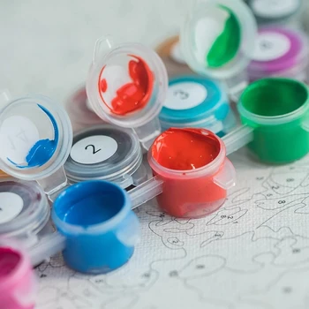 DIY para Colorear pintar por números Coloridos mujer pinturas de los números con los kits de 40x50 enmarcado