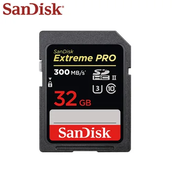 SanDisk Extreme Pro Tarjeta SD de 32GB 64GB 128GB de Alta Velocidad UHS-II de la Cámara U3 Tarjeta de Memoria de Hasta 300 mb/s Tarjeta de memoria Flash para Vídeo 4K