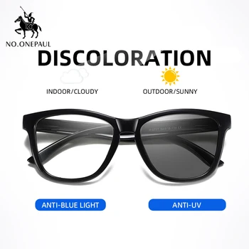NO.ONEPAUL Camaleón Decoloración de Gafas de Sol para los Hombres UV400 Macho Controlador de Gafas de Conducción Gafas de sol Fotocromáticas Hombres Polarizado