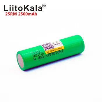 6PCS 2019 Liitokala 18650 batería de 2500mah INR1865025R 20A descarga de las baterías de litio 18650 batería de 2500 25R