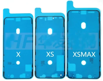 100pcs Para el iphone 12 mini 11 pro XS XR MAX X 8 8P 7 7P 6s 6s plus Pegatinas Adhesivo de Cinta de la pantalla LCD Impermeable etiqueta engomada de la pantalla