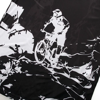 2020 Ciclismo Jersey de los Hombres en Bicicleta de Montaña Motocross Jersey de manga larga de MTB DH T-Shirt de Descenso Tops Deportivos de carreras Negro blanco