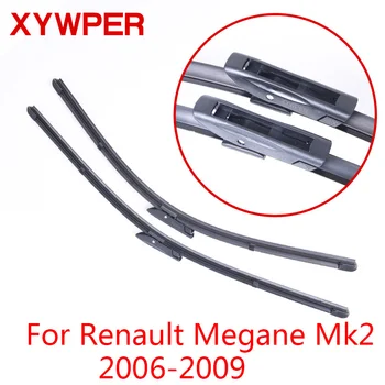 XYWPER Limpiaparabrisas para Renault Megane MK2 2006 2007 2008 2009 Coche Accesorios de Goma Suave coche limpiaparabrisas