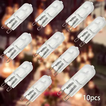 10 piezas cálido blanco mate G9 2800K-3000K lámpara halógena de 40w Vida de 50.000 horas