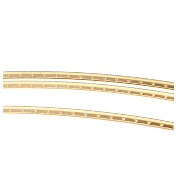 8 pies de cobre Dorado Traste Para Banjo Mandolina Cigarro de la Caja de la Guitarra de 1,5 mm