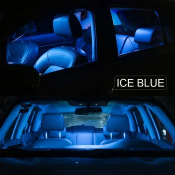 19Pcs Blanco Auto Coche Bombillas de Luz LED Interior Kit Para el período 2000-2009 Volvo S60 Sedan 12V Led Mapa de la Cúpula de la Placa de la Licencia de la Lámpara del Coche de Estilo